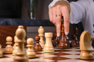 Pièces d'échecs blanches