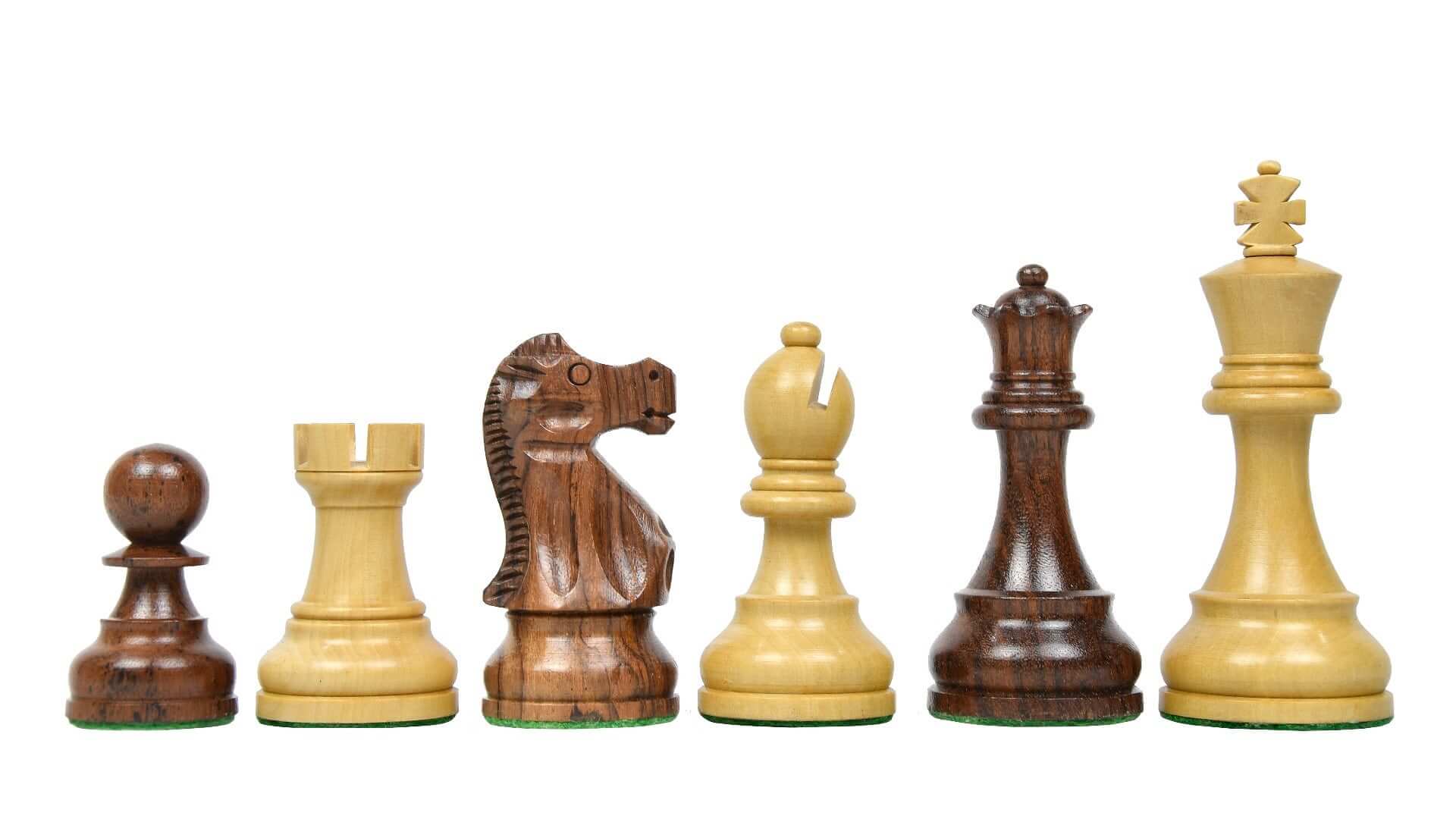 Jeu d'Échecs Style Américain <br>en Érable et Noyer