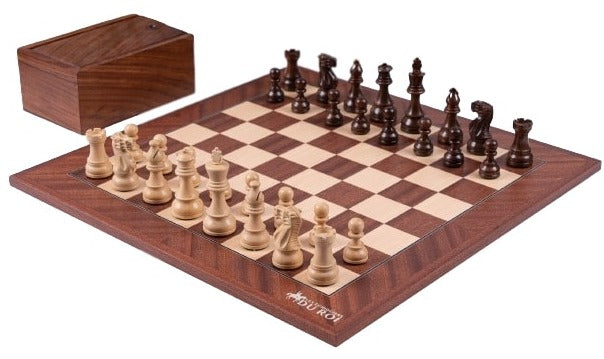 jeu echecs en acacia bois