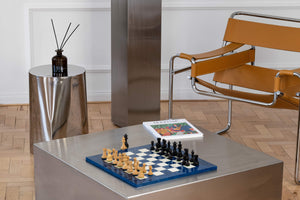 Jeu d'Échecs Azur <br>en Loupe de Frêne et Buis