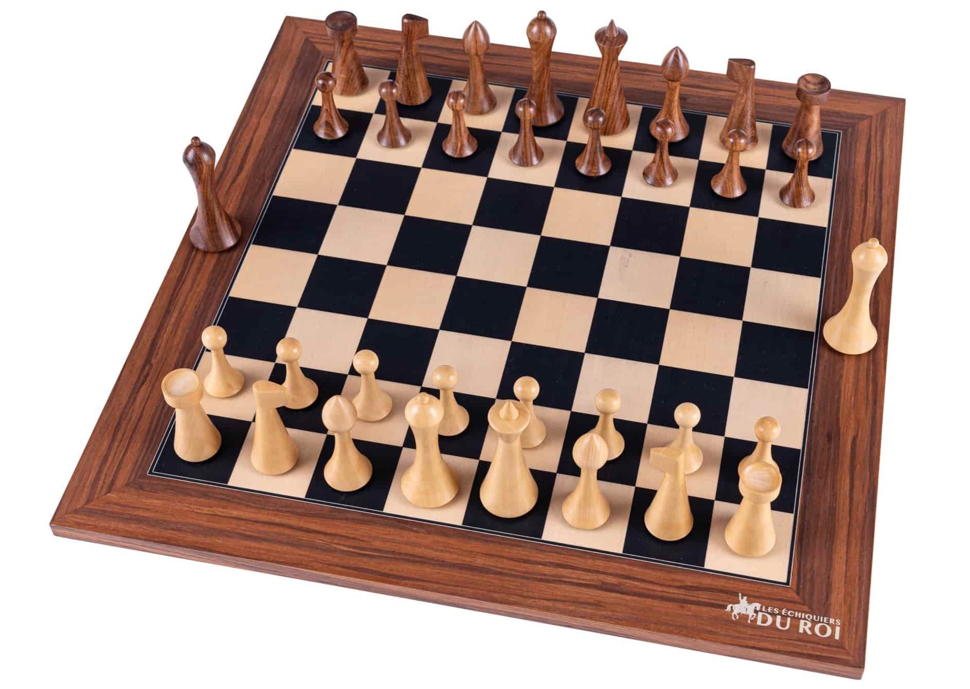 jeu echecs minimaliste bois