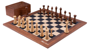 Jeu d'Échecs Moderne Minimaliste <br>en Bois