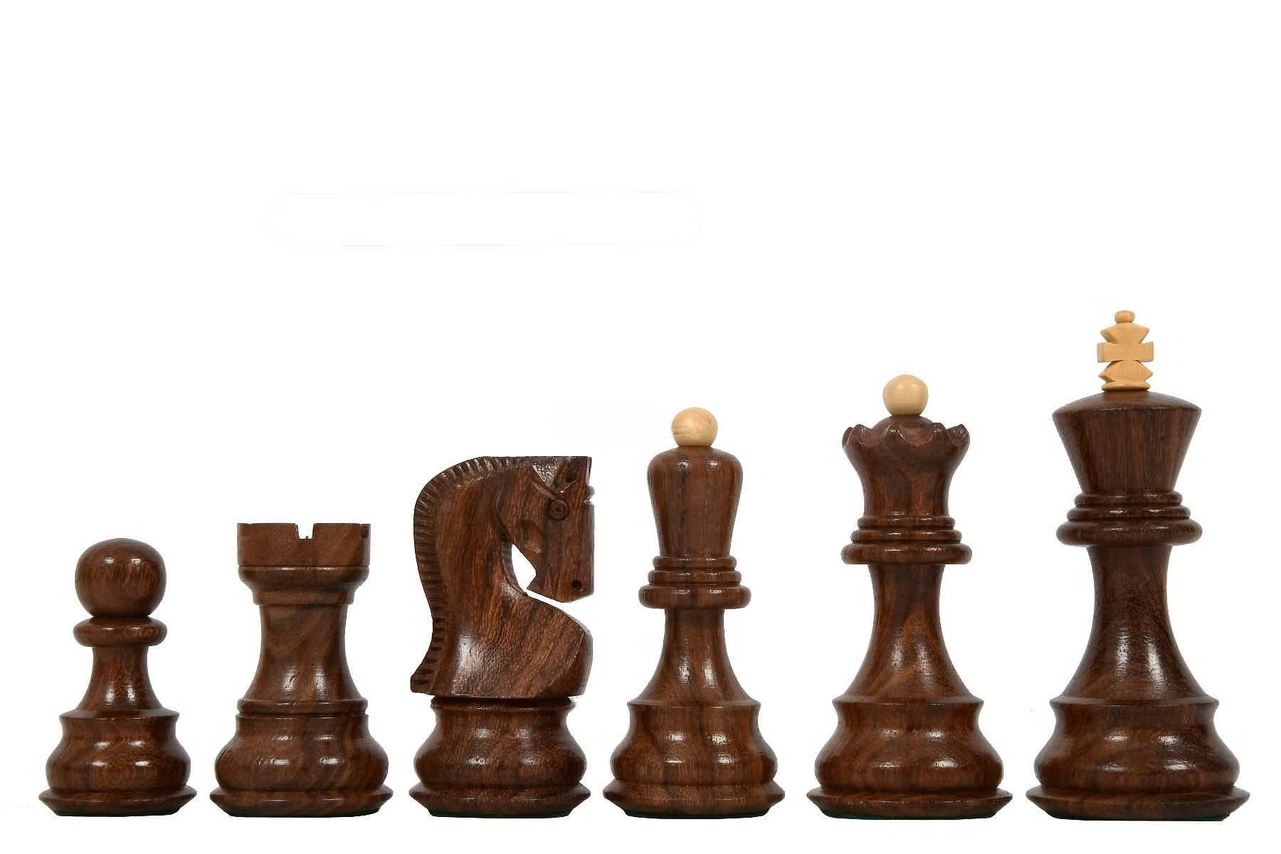 Jeu d'Échecs Nordique <br>en Bois d'Acajou