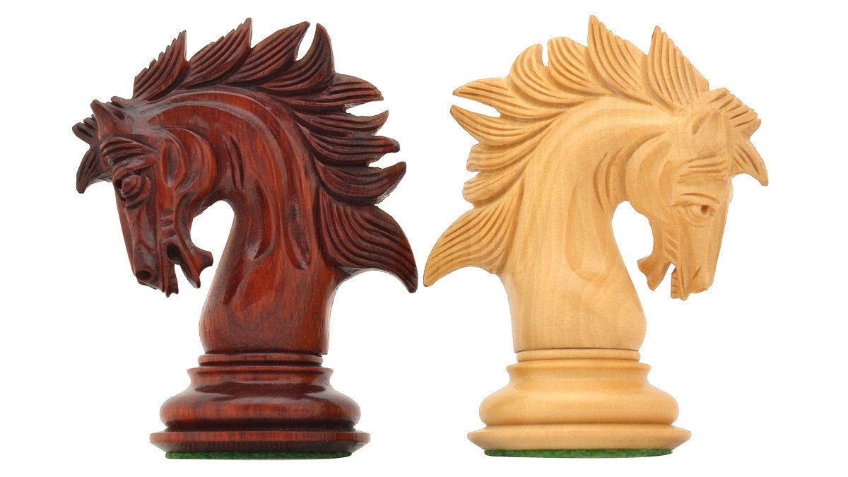 Jeu d’échecs Renaissance <br>en bois rose et frêne (Haute Brillance)