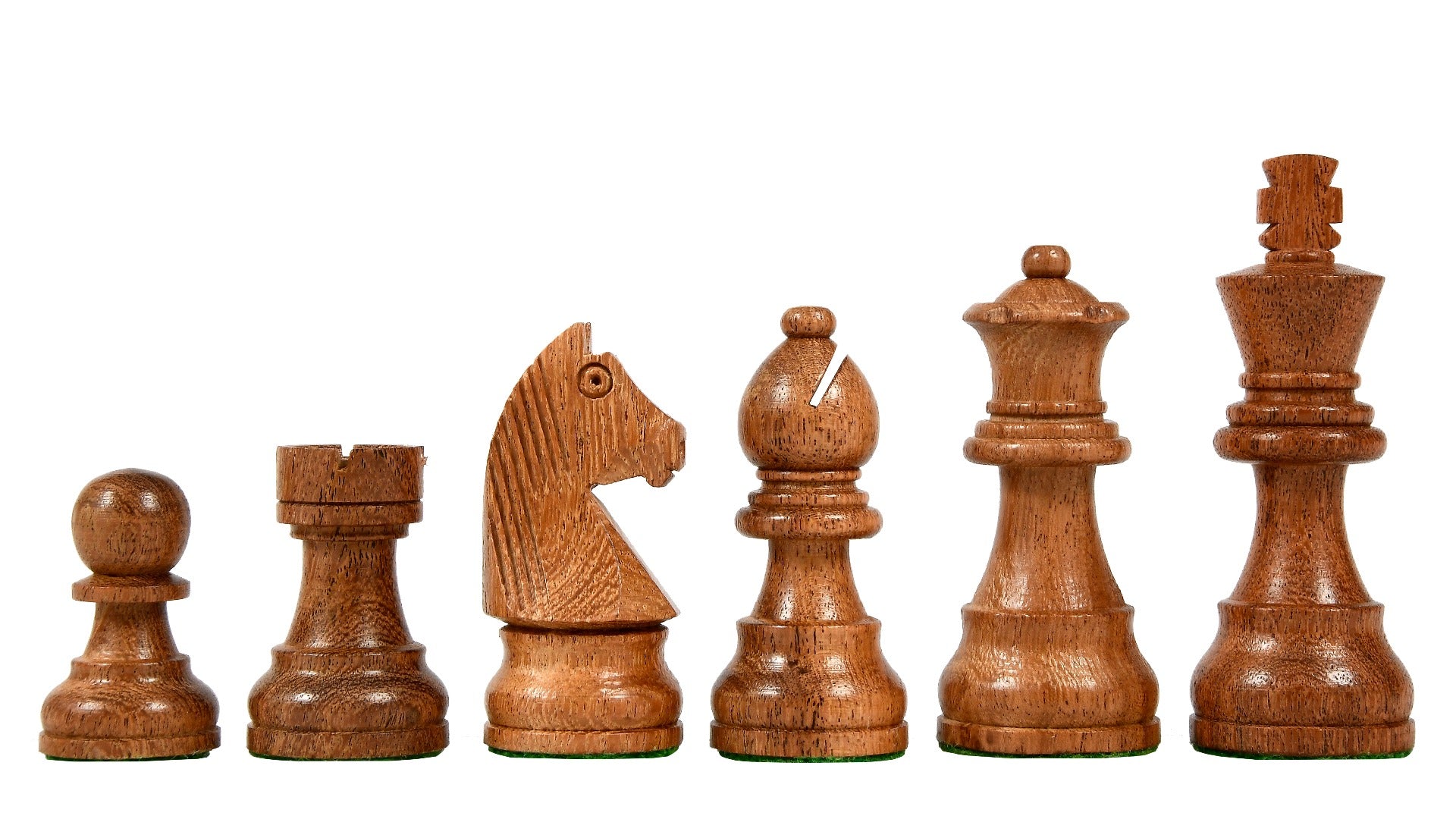 Jeu d'Échecs de Tournoi <br>en Bois d'Acajou Numéroté