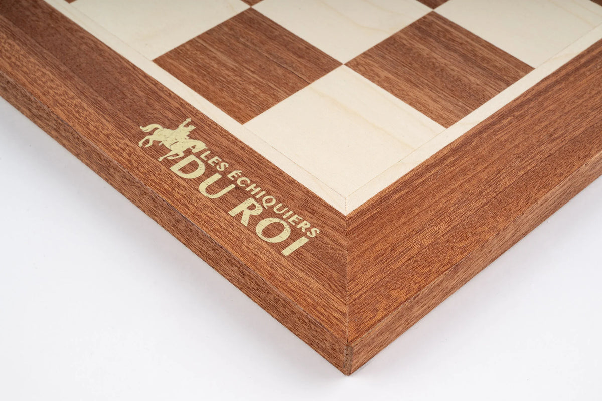 Plateau d'échecs acajou – vue 3