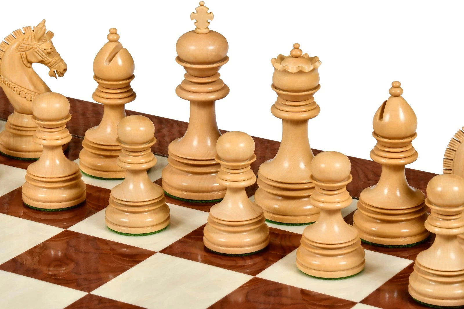 Pièces d'Échecs Chetak <br>en Bois de Padouk