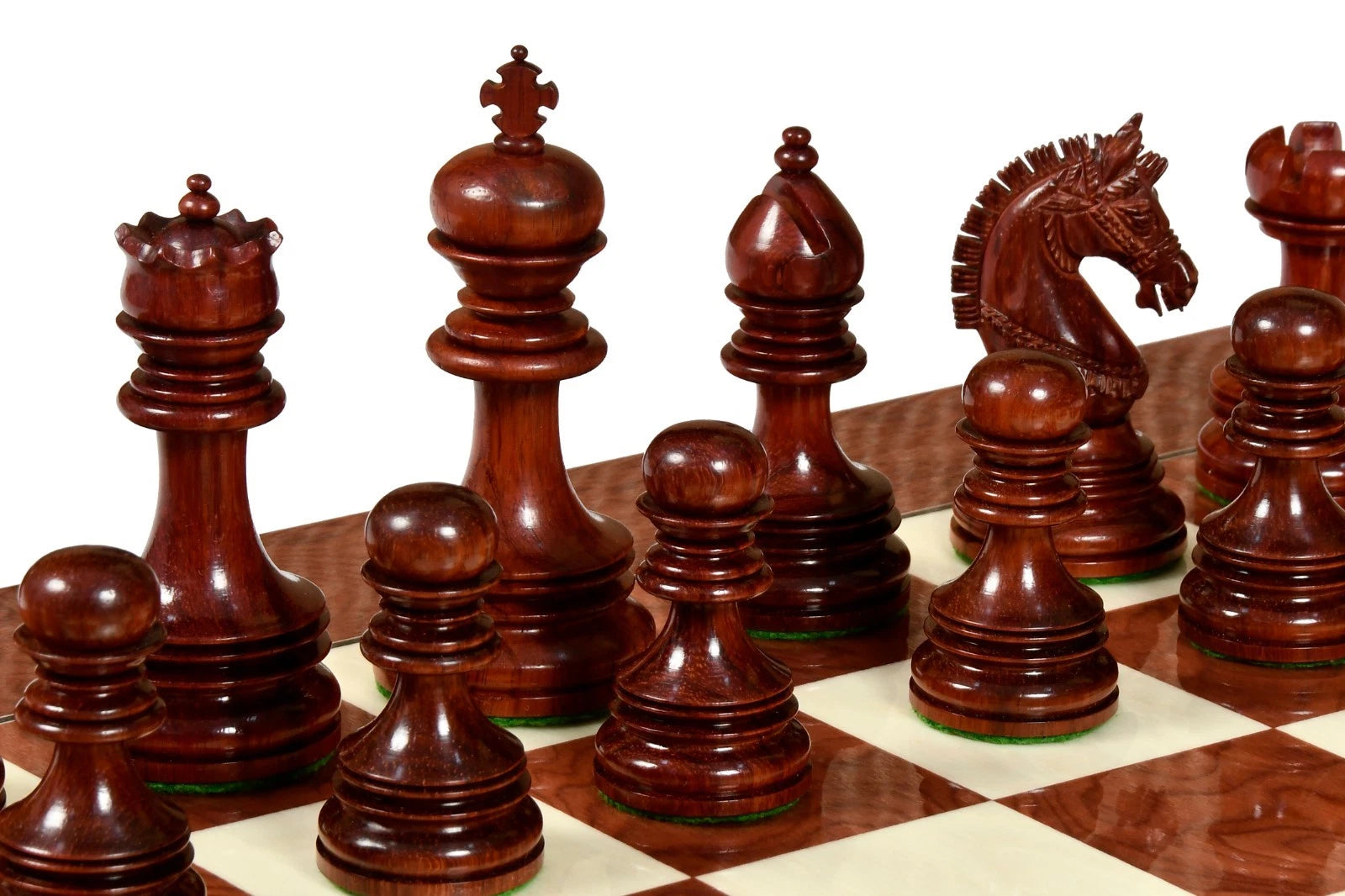 Pièces d'Échecs Chetak <br>en Bois de Padouk