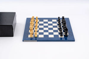 Jeu d’Échecs Saphir en Loupe de Frêne et Buis — photo 2