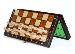 Échiquier Magnétique <br>de Voyage en Bois