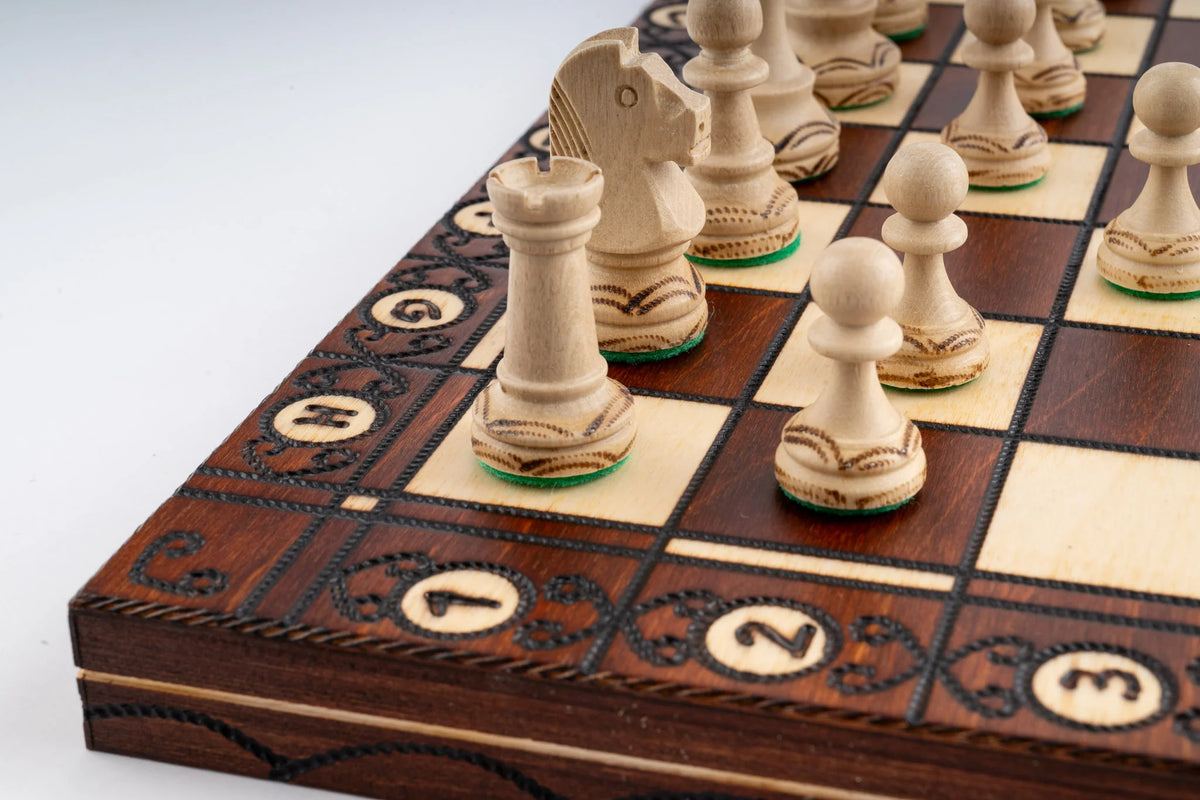Échiquier en Sycomore et son Jeu d’Échecs — photo 5