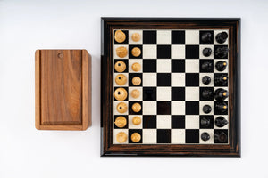 Jeu d'Échecs Trésor en Bois d'Ébène et Buis — Détail 8