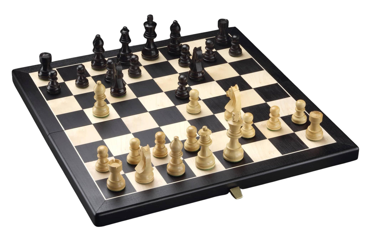 Jeu d’Échecs Contemporain <br>Noir & Érable