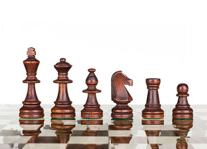 Pièces d'Échecs de Taille 6 <br>avec Boîte en Bois