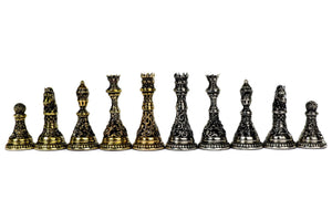 Pièces d'échecs <br>en Bronze Forgé