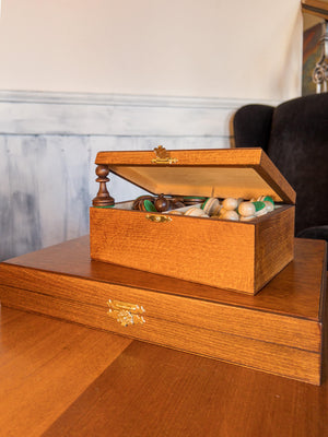bOITE d'Echecs en Bois Simple