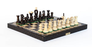 Jeu d'échecs en bois fabriqué en Europe avec passion