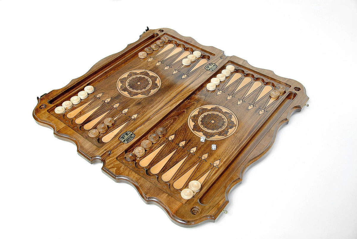 Achat Jeu Backgammon en Bois de Hêtre
