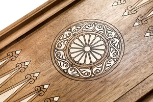 Backgammon Bois Ancien Jeu