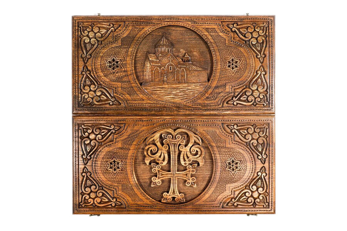 Jeu de Backgammon en Bois Chrétien