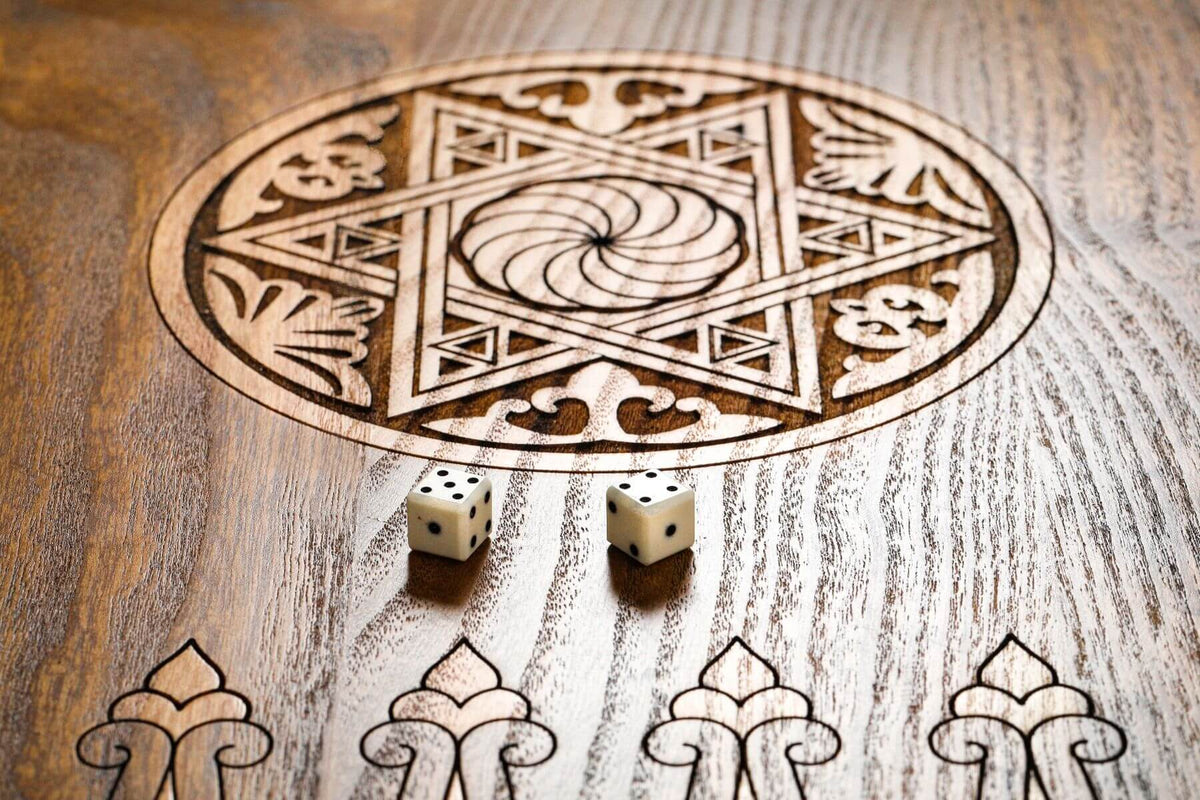 Jeu de Backgammon en Bois Dés