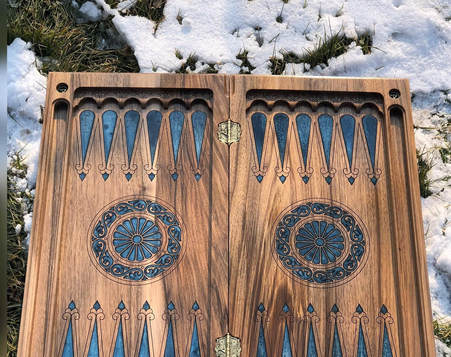 Pions de Backgammon en Galalithe Naturel Fait à la Main Pions de Backgammon en Galalithe Naturel Fait à la Main
