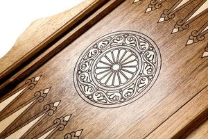 Backgammon de Voyage de Luxe Roi