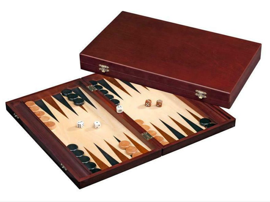 backgammon de voyage pliable
