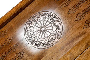 Plateau de Backgammon Artisanal <br>Arbre Grenadier