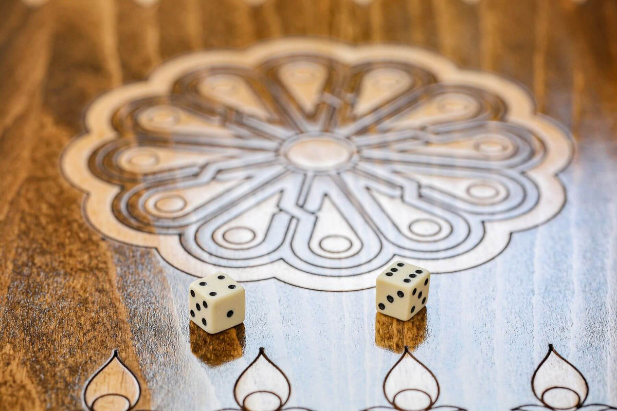 Plateau de Backgammon Haut de Gamme Dés