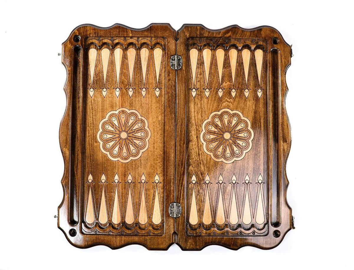 Plateau de Backgammon Haut de Gamme Pliable