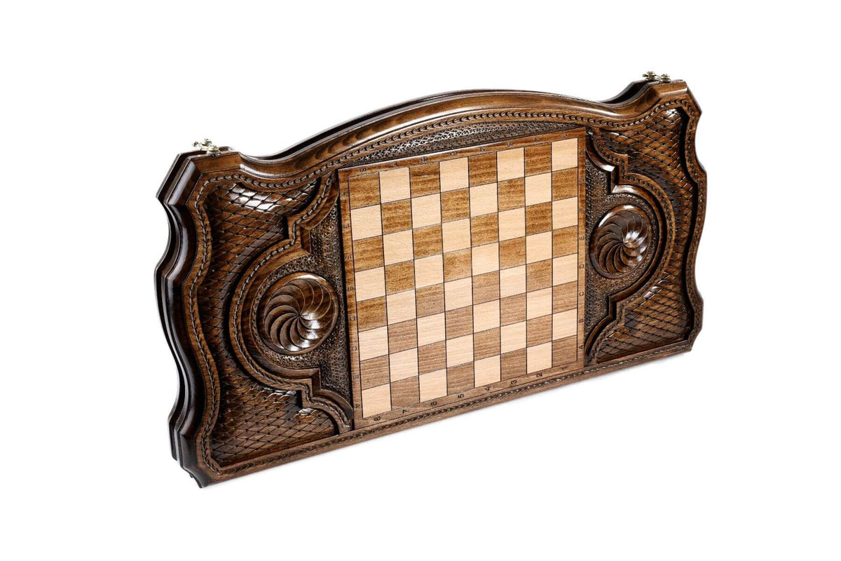 Plateau de Backgammon de Prestige Pions Blancs