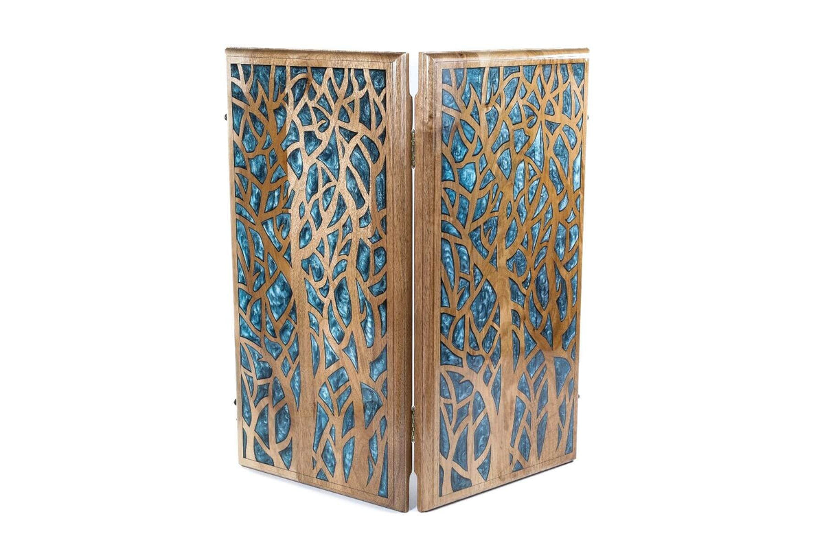 Plateau de Backgammon Professionnel en Bois de Hêtre