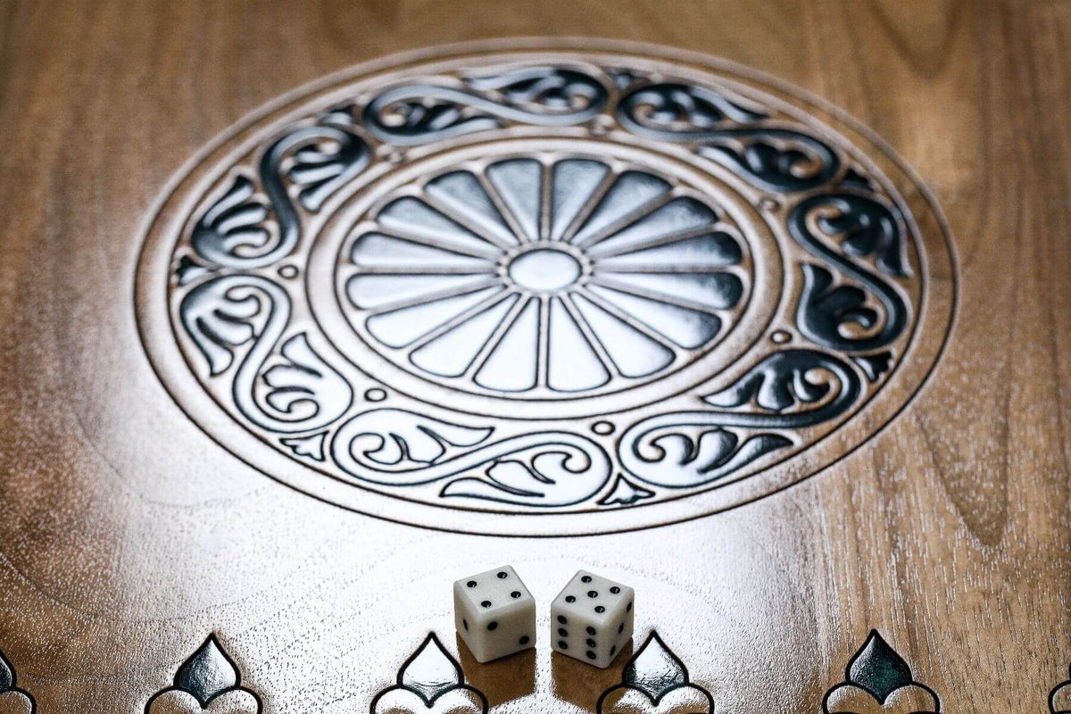 Plateau de Backgammon Professionnel Dés