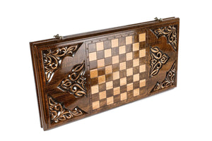 Plateau de Backgammon Rococo Classique Damier