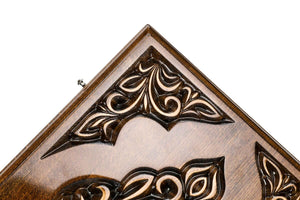 Plateau de Backgammon Rococo Classique en Bois de Hêtre