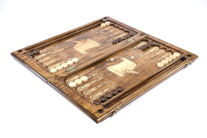 Backgammon Vintage en Bois