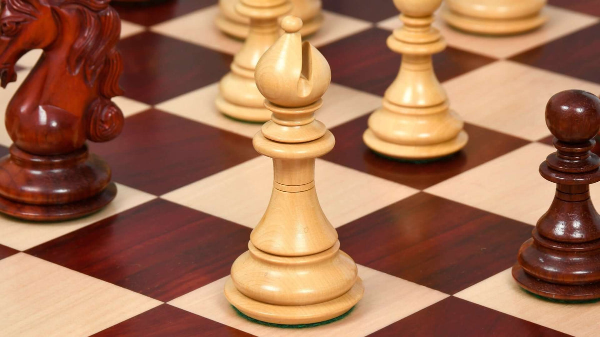 Pièces d'échecs Zagreb 59 russe 3,9 bois de rose lestées Pièces d'échecs Zagreb 59 russe 3,9 bois de rose lestées