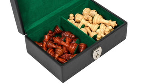 boite jeux d'échecs cuir