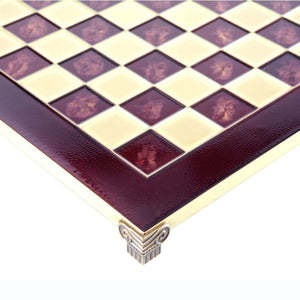 Échiquier 36x36cm Marron