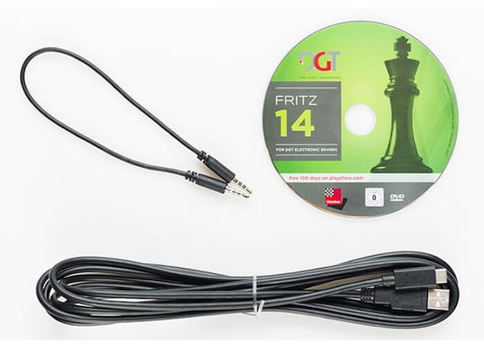 Echiquier Électronique <br>DGT e-Board USB bois de Wengé