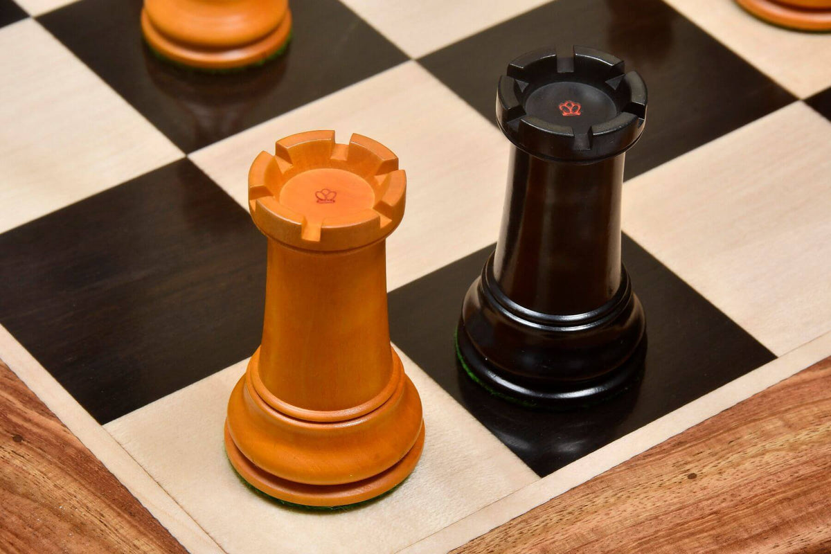 Echiquier Antique 1860 avec Dames et Tours