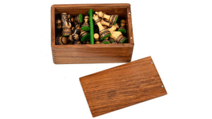 Échiquier Brillant <br>en Bois d'Ébène et de Buis