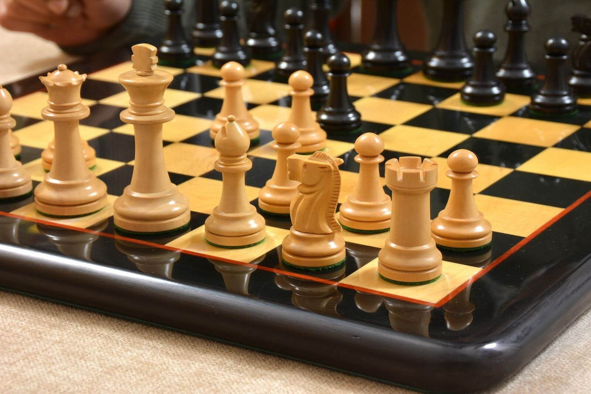 Echiquier Canadien en Bois de Buis Ebonisé