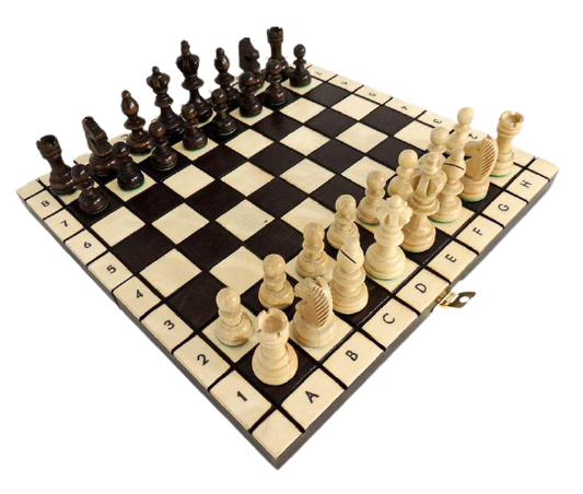 Échiquier aux Cases <br>Blanches et Marron