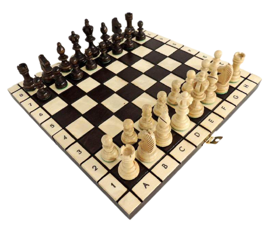 Échiquier aux Cases <br>Blanches et Marron