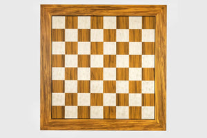 Échiquier en Bois d'Olivier <br>Style Indien