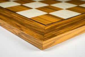 Échiquier en Bois d'Olivier <br>Style Indien