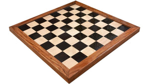 Echiquier Noir et Blanc en Bois d'Ebène