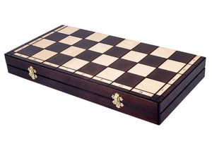 Echiquier Pliable en Bois de Hêtre Portable
